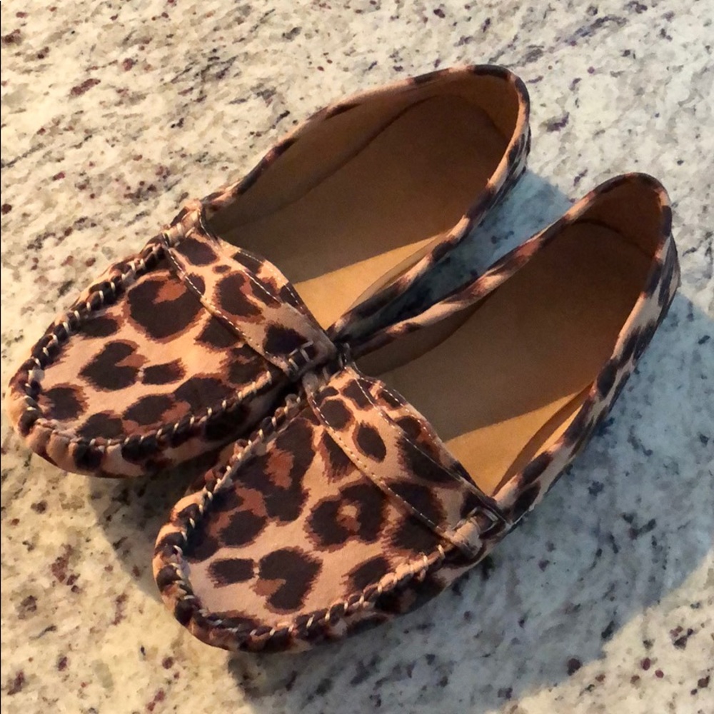 Old navy leopard loafers